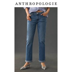 Anthropologie Pilcro Slim Boyfriend Mid-Rise Relaxed-Leg Jeans